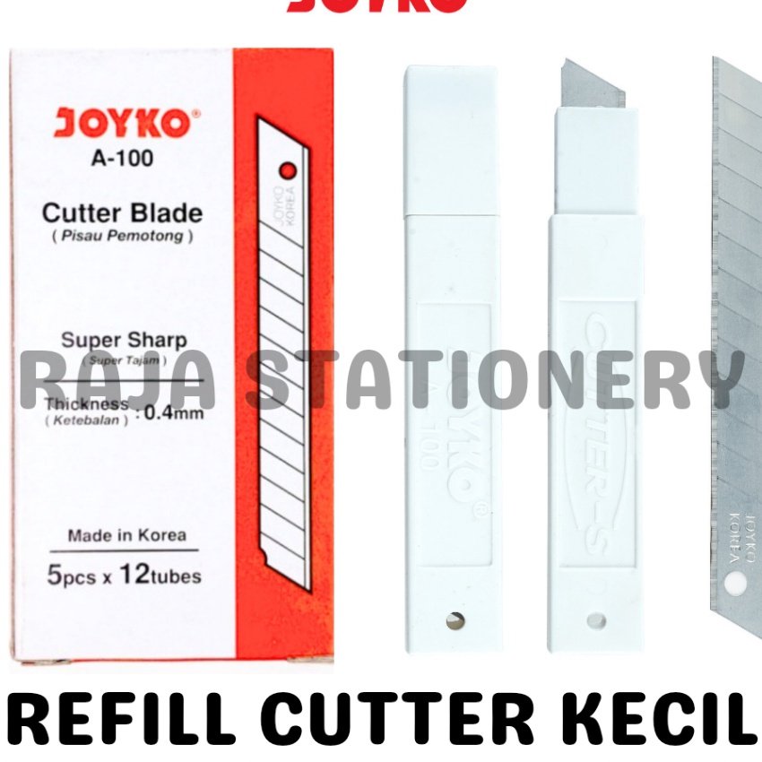 

Gila JOYKO REFILL CUTTER BLADE ISI ULANG CUTTER KECIL PISAU A1 12PCS
