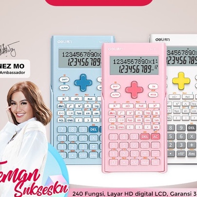 

KI3 Deli Calculator Scientific Kalkulator 24 Fungsi Kalkulasi 3 Warna 17 DELI TIPE TERBARU kalkulator ilmiah kalkulator