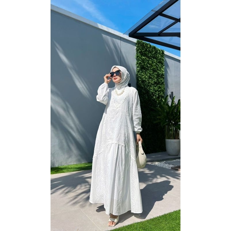Gamis Athaya katun bordir