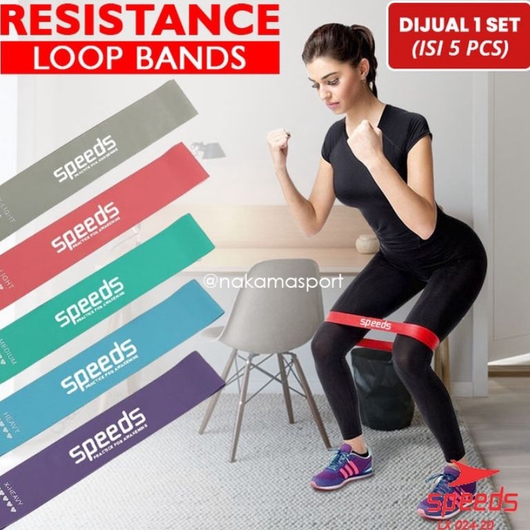 KODE J1O Resistance Band Yoga Set 5pcs  Power Band  Karet Fitness