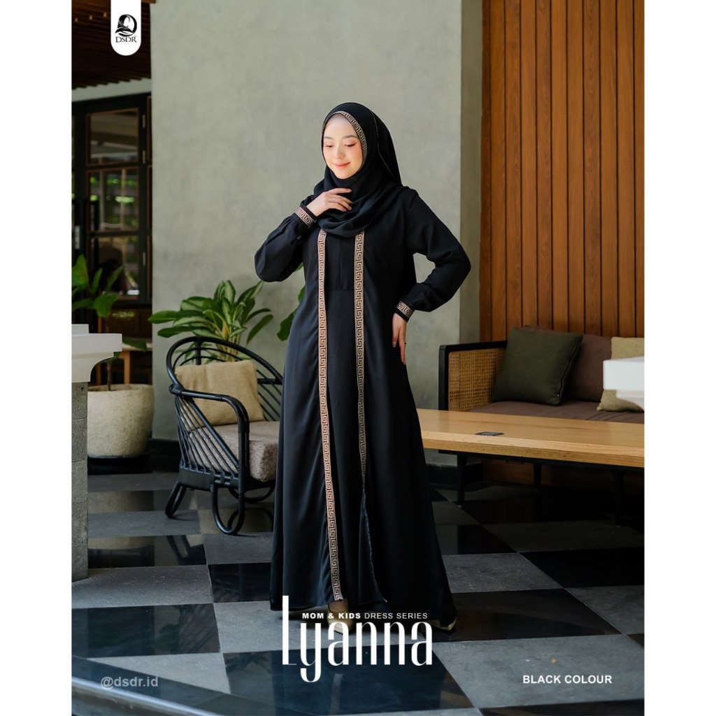 Lyanna Dress by DSDR (Hitam Series)