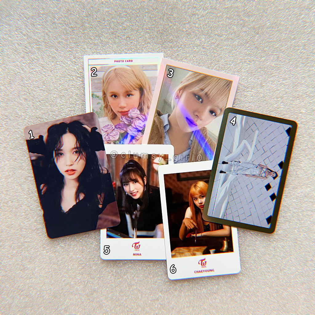 Photocard Twice Nayeon, Jeongyeon, Mina, Chaeyoung - Seasons Greatings, YIAM, TC Lane 2, Formula of 