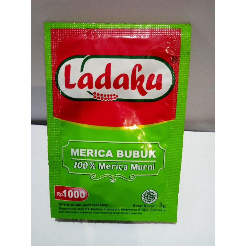 

BUMBU bubuk LADAKU 3 GRAM ECERAN 1000 1 RENCENG ISI 12 SACHET