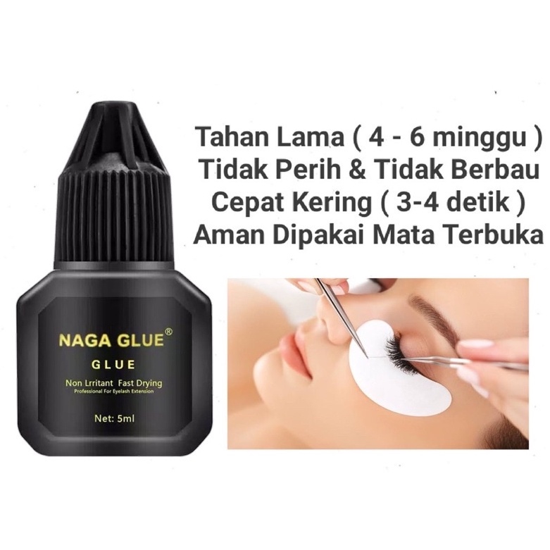KODE B26A Nagaraku black Lem Bulu Mata Tanam Nagaraku Tahan Lama Tidak Perih  Eyelash Extention Glue