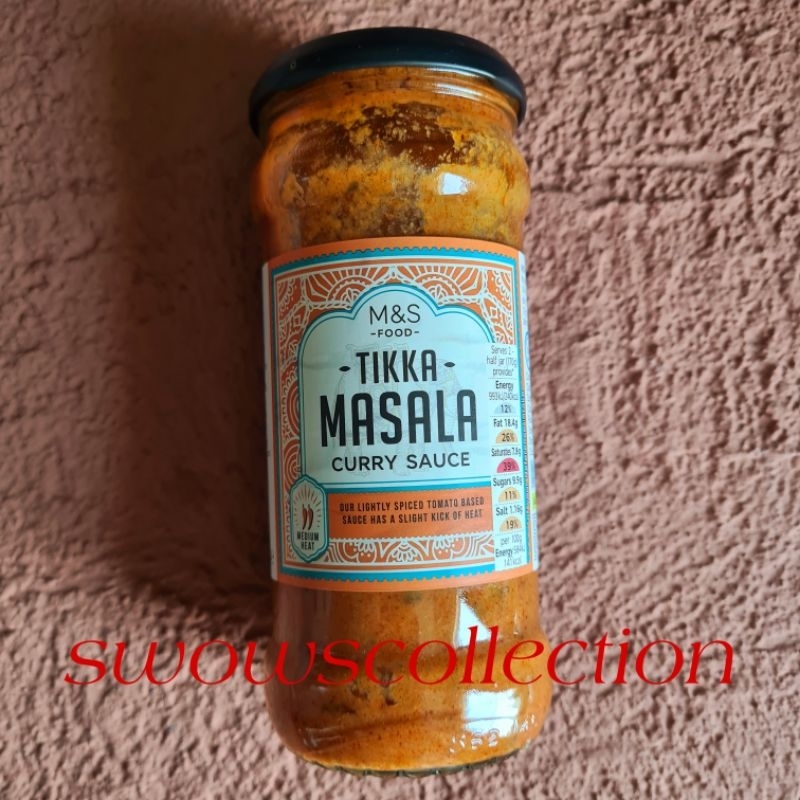 

M&S MARK MARKS & AND SPENCER TIKKA MASALA CURRY SAUCE BUMBU SAUS KARI INDIAN