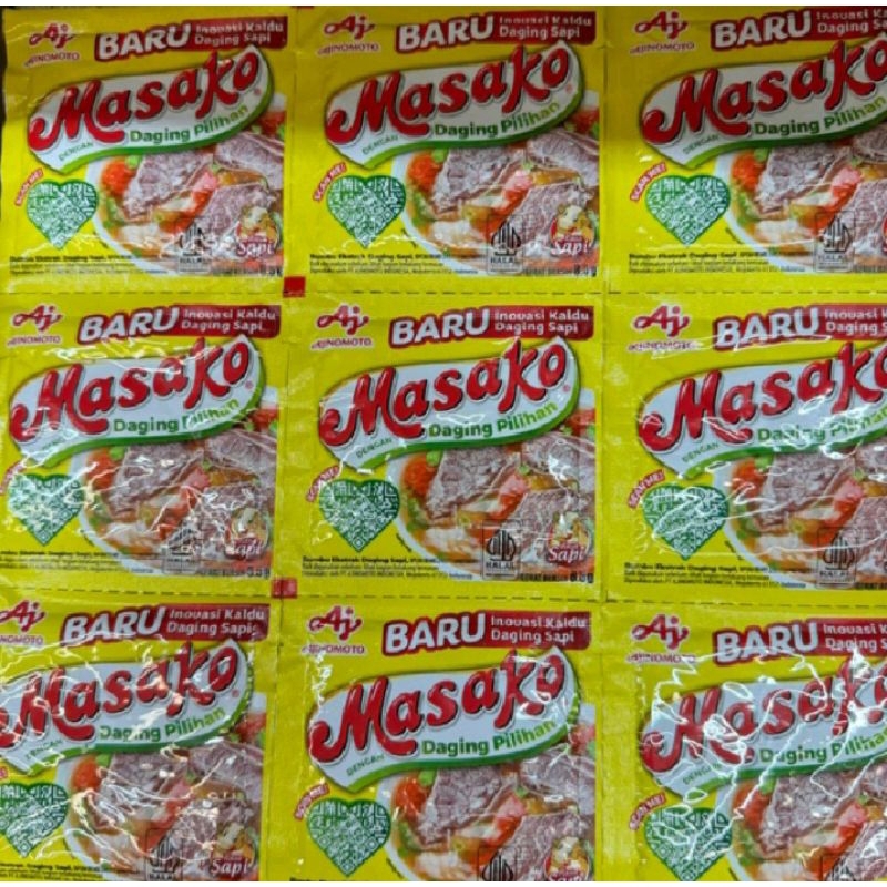 

Masako kaldu Rasa Sapi 1 renteng(isi12)/ Masako Sapi