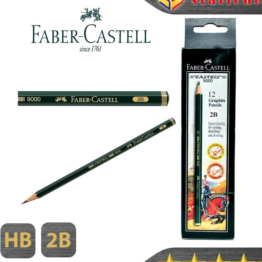 

Khusus Pensil Kayu Ujian FaberCastell 2B HB Asli Graphite Pencils Faber Castell Original 9