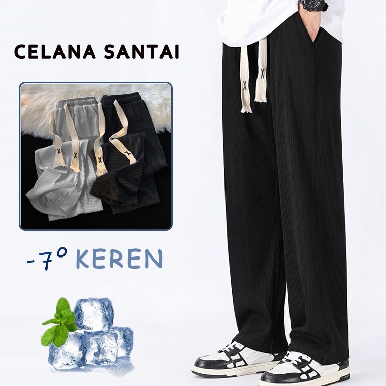 celana longgar pria celana joger pria sweatpants jumbo kolor celana korean style pria celana harem b