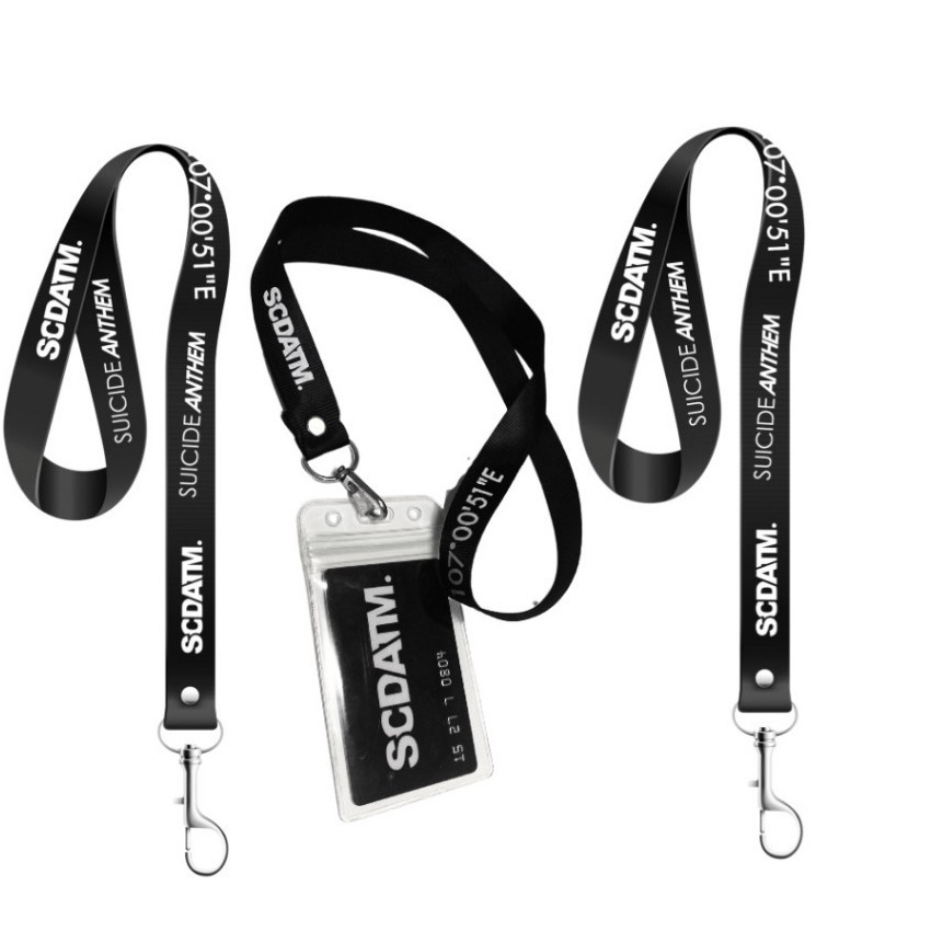 

KF7 SUICIDE ANTHEM tali Lanyard Coordinate gantungan ID Card LNYIW13