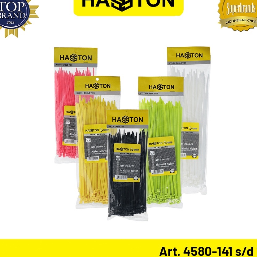 

Langka HASSTON Kabel TiesCable tiesIkat Kabel 5x3mm 458