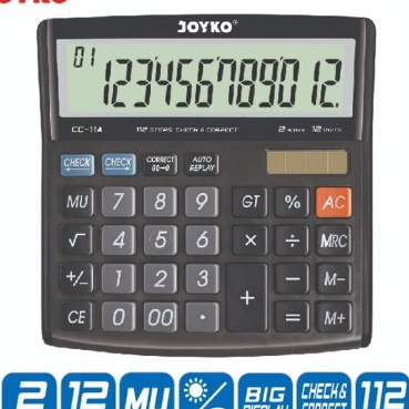 

HJ6 Kalkulator CC11A 12 Digit Joyko