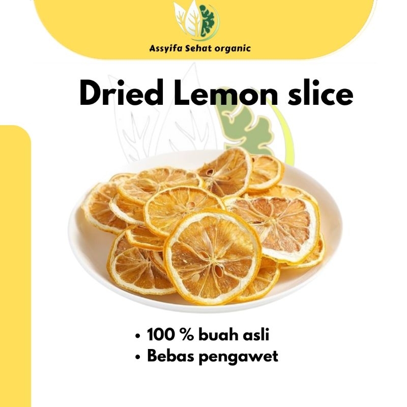 

Lemon Iris Kering /Garnish / Dried Lemon Slice | 25g /50g /100g | Assyifa Sehat Organic