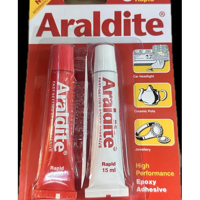 

Potongan ARALDITE MERAH 5menits Rapid