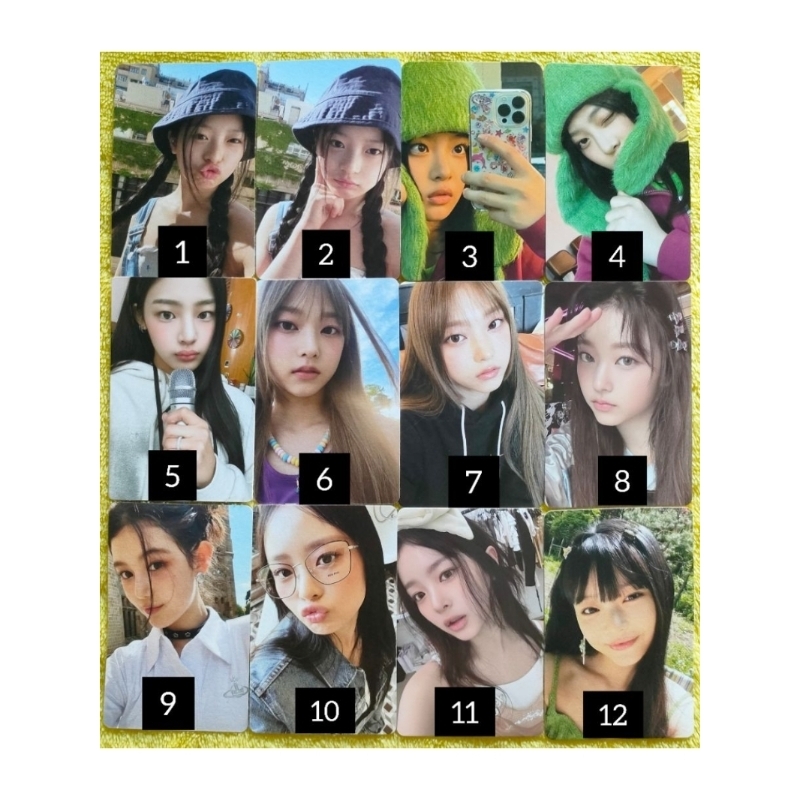 [OFFICIAL] PC Photocard Hanni Iphone Bucket Hat Album Weverse NewJeans Bluebook Hanni pita Minji Hae