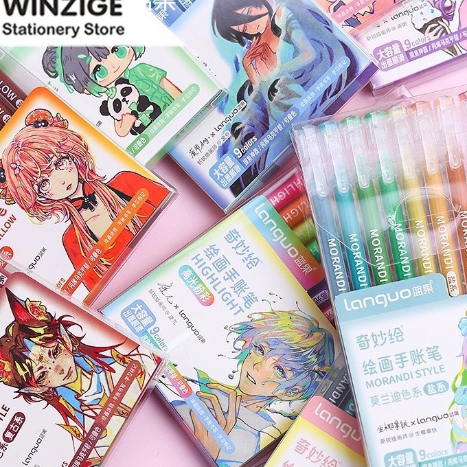 

Termurah Winzige 99 warna pulpen gel warna warni drawing pena pulpen lucu gel pen aesthetic morandi pastel retro color journal marker pen alat tulis stationery