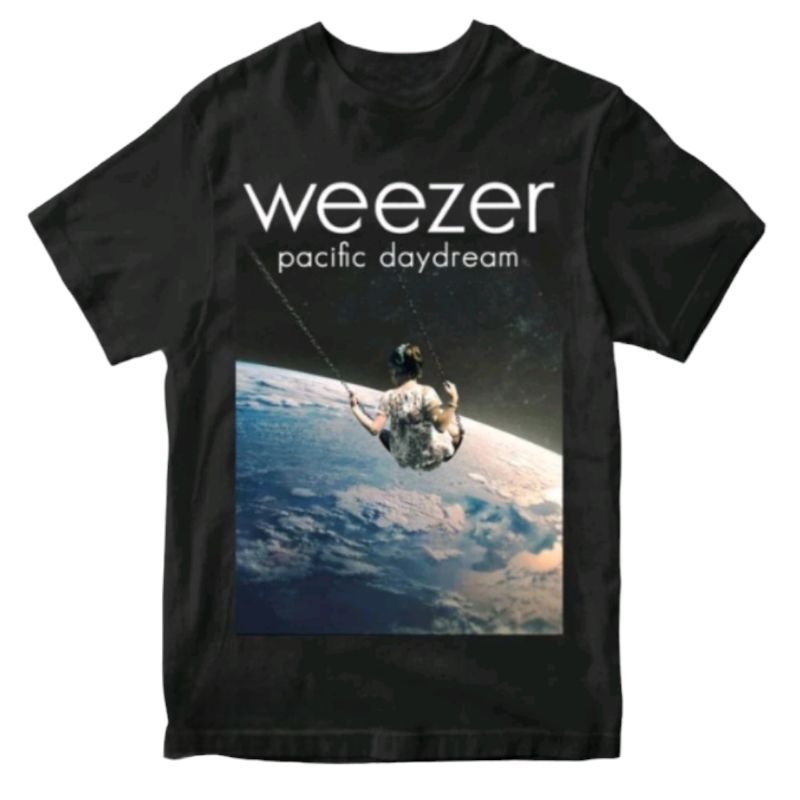 kaos WEEZER PACIFIC DAYDREAM Premium Tshirt weezer buddy holly kaos band vintage rock n roll