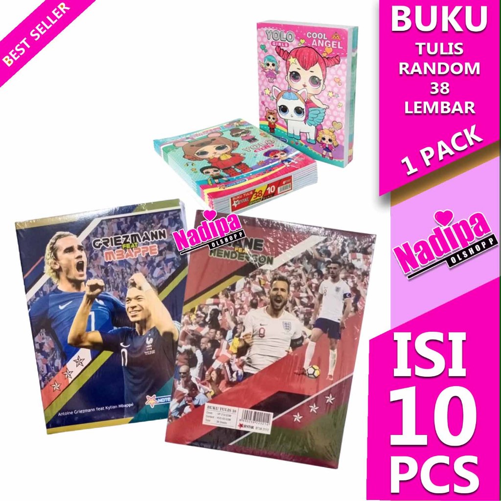 

BUKU TULIS 38 LEMBAR 1 PACK X 10 PCS nadipa olshopp