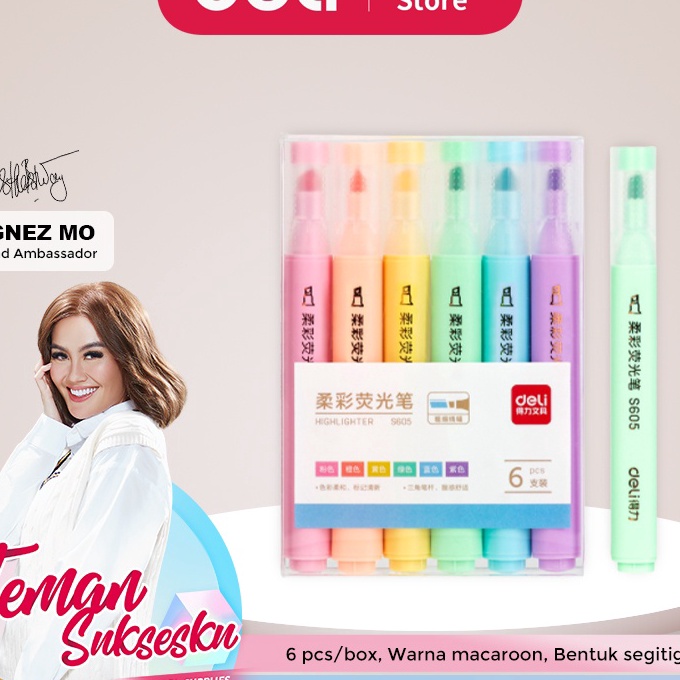 

Potongan Deli Pen Highlighter Macaroon 6 Warna S65