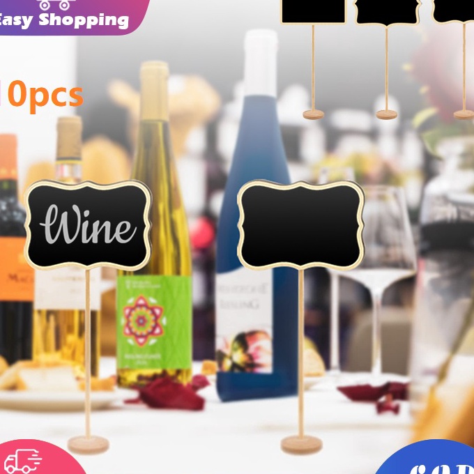

murah 1pcs Mini Chalkboard Papan Tulis Mini Black board Mini Stand Board