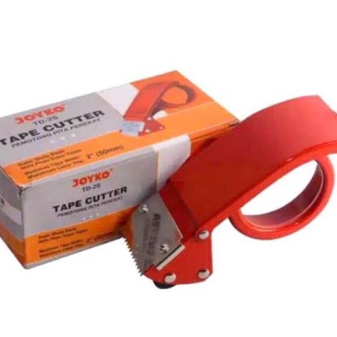 

HJ6 Alat Potong Lakban 2inchi 5mm Dispenser Lakban Tape Cutter Model Besi Joyko TD2S