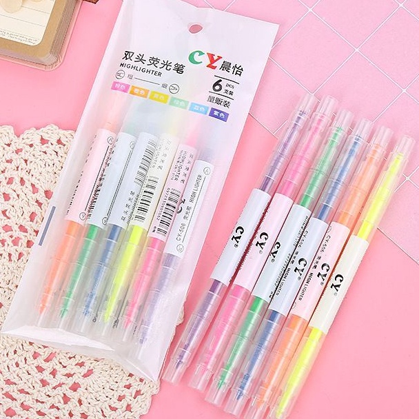 

Spesial Highlighter 6in1 Stabilo Pensil Spidol 2 Sisi Warna Warmi Jurnal Diary Serba Guna