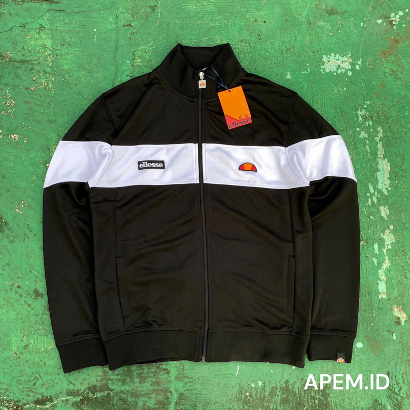 TRACKTOP ELLESSE CAPRINI BLACK WHITE