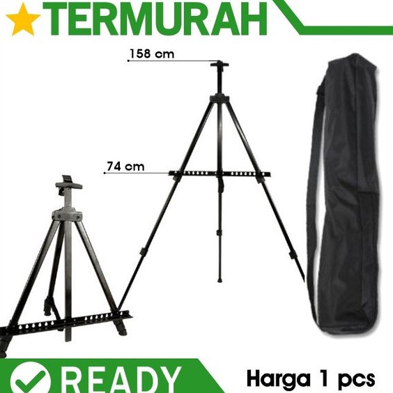 

66 Best Seller Stand Lukis Standar Holder Papan Kanvas Tripod Easel Melukis Standing Spesial