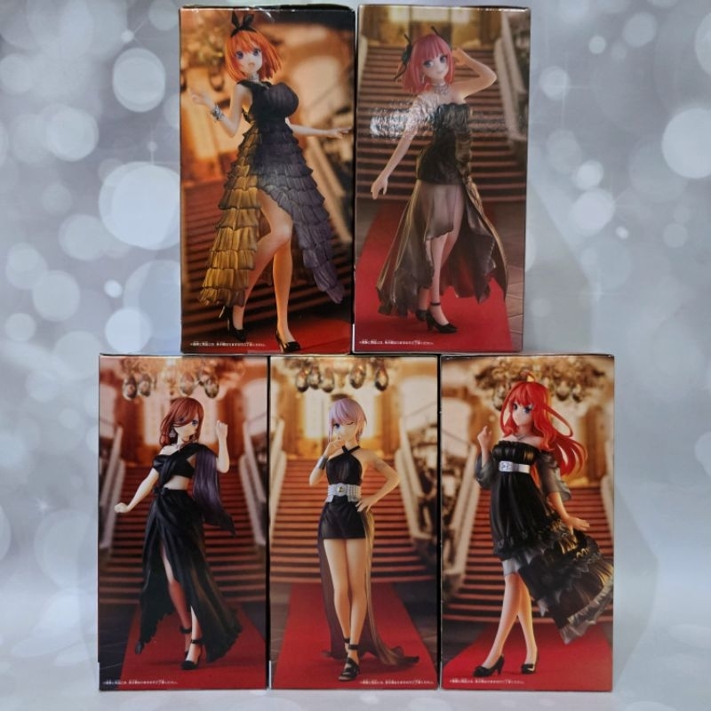 Banpresto Kyunties Figure Gotoubun No Hanayome Set Miku Ichika Yotsuba Itsuki Nino Nakano
