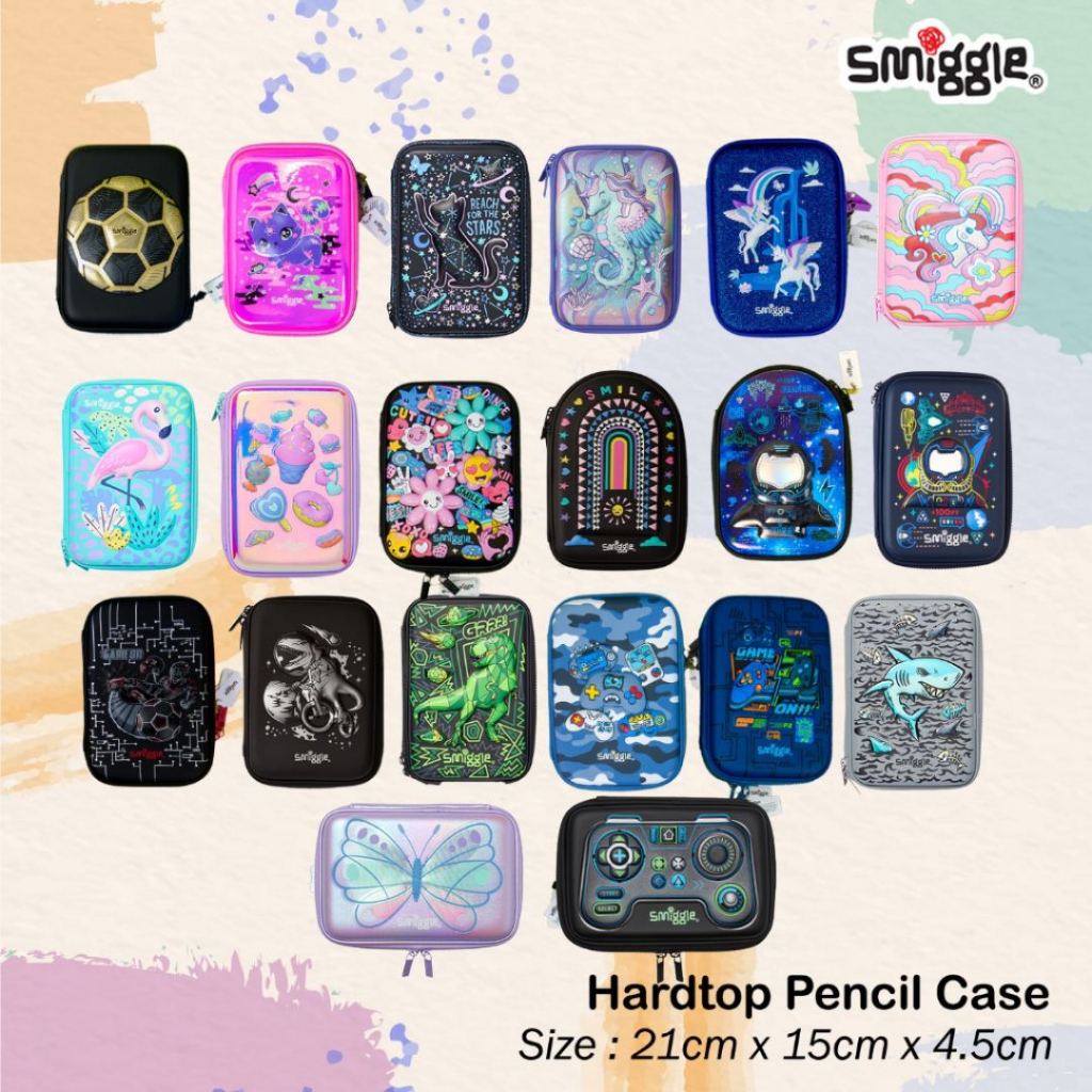 

SMIGGLE Hardtop Pencil case / Tempat Pensil Besar Smiggle Anak