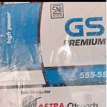 Accu/aki Mobil Merk GS ASTRA PREMIUM 555-59 Basah
