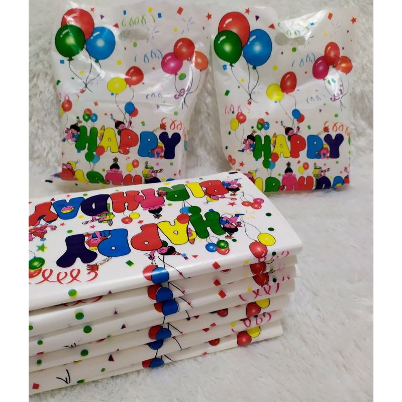 

(Isi 10)PLASTIK SNACK MOTIF HAPPY BIRTHDAY/Plastik Full color/Plastik Ulang tahun