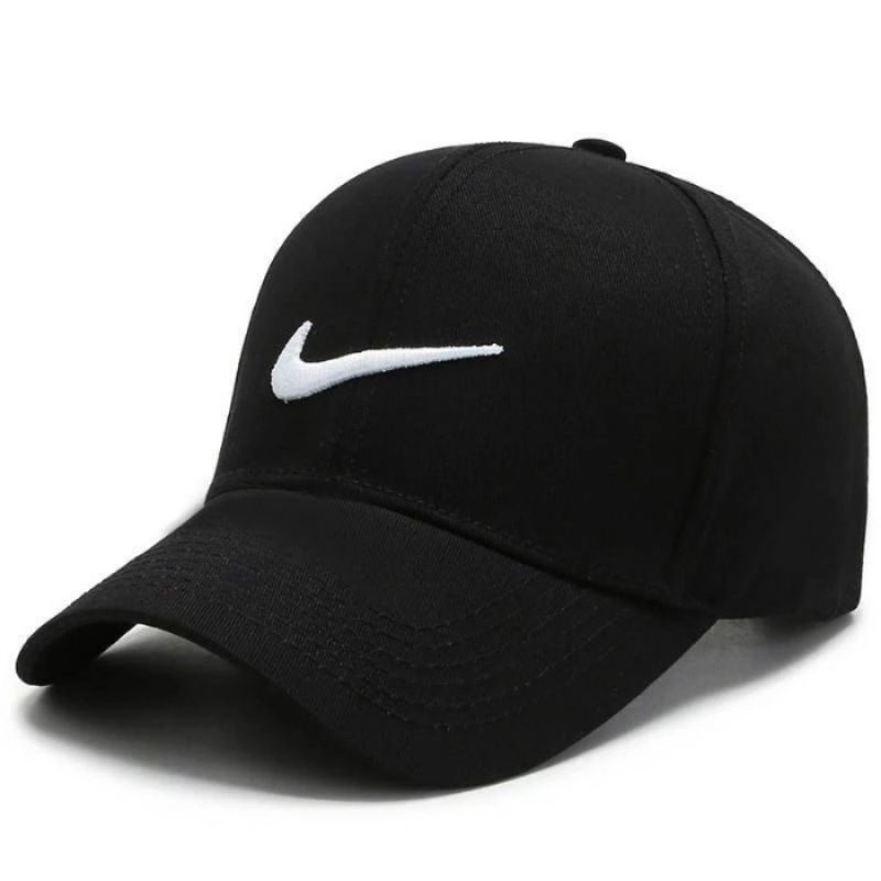 Topi Sport Hitam Nike Topi Distro Pria wanita Grosir Topi Surabaya
