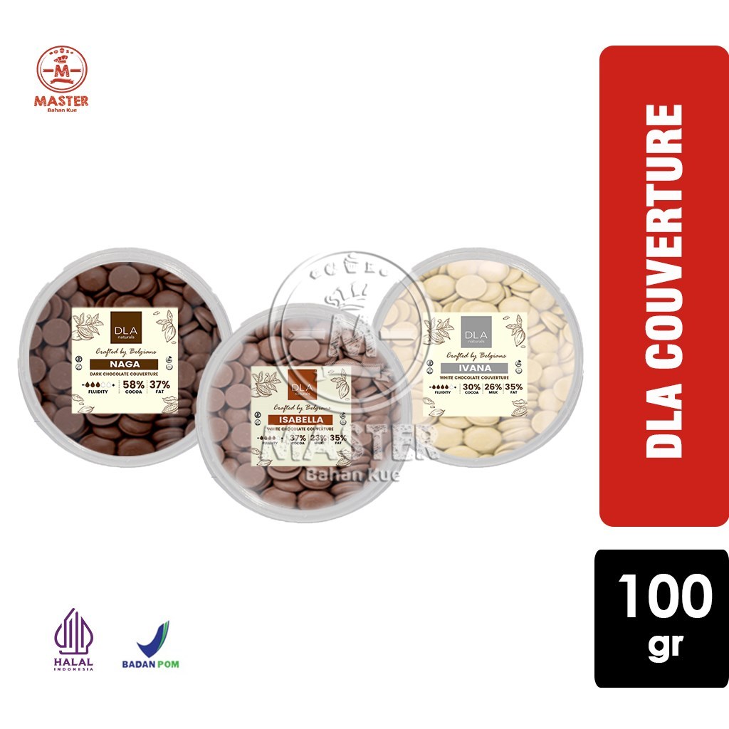 

Coklat Kovertur Chocolate Couverture DLA Natural [100 gr]