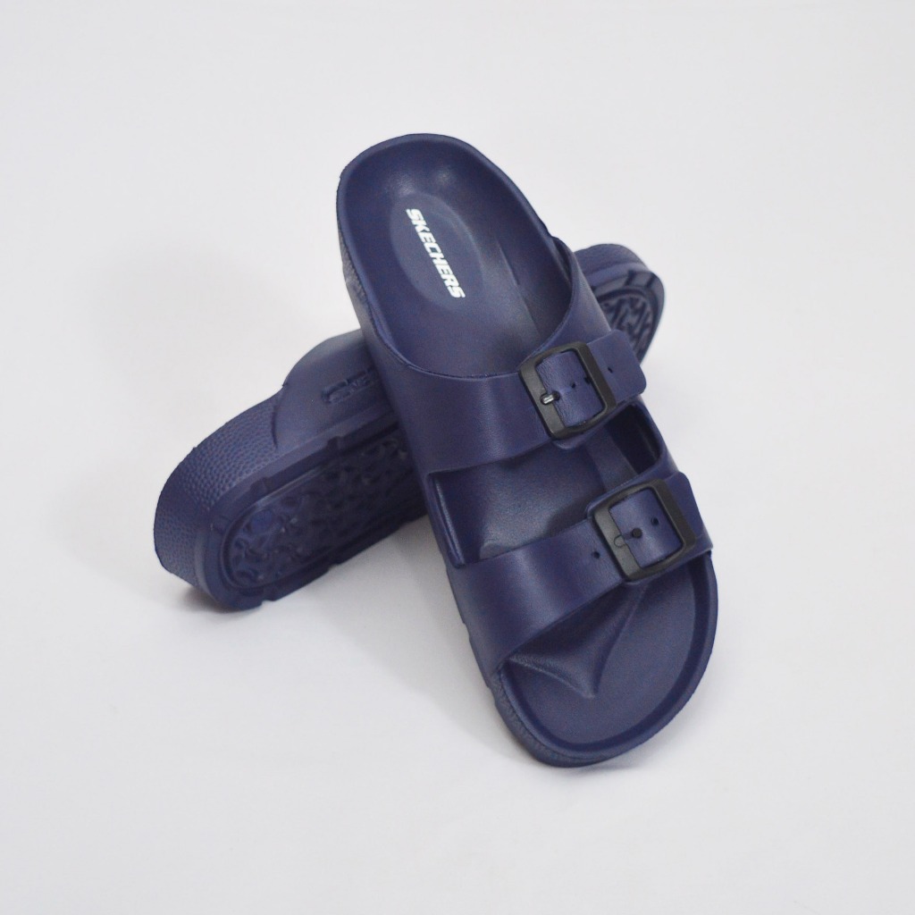 Sandal Pria Sketcher Sandal Selop Terbaru Sendal Cowok Skecher Model Tali Strap Terbaru Sendal Slop 