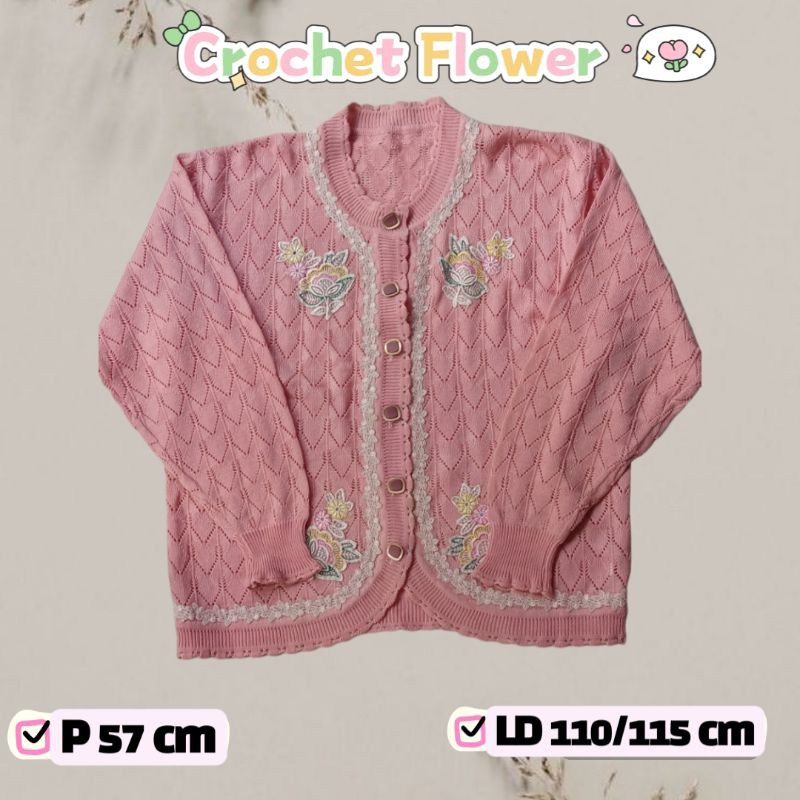 CROCHET PEACHY FLOWER