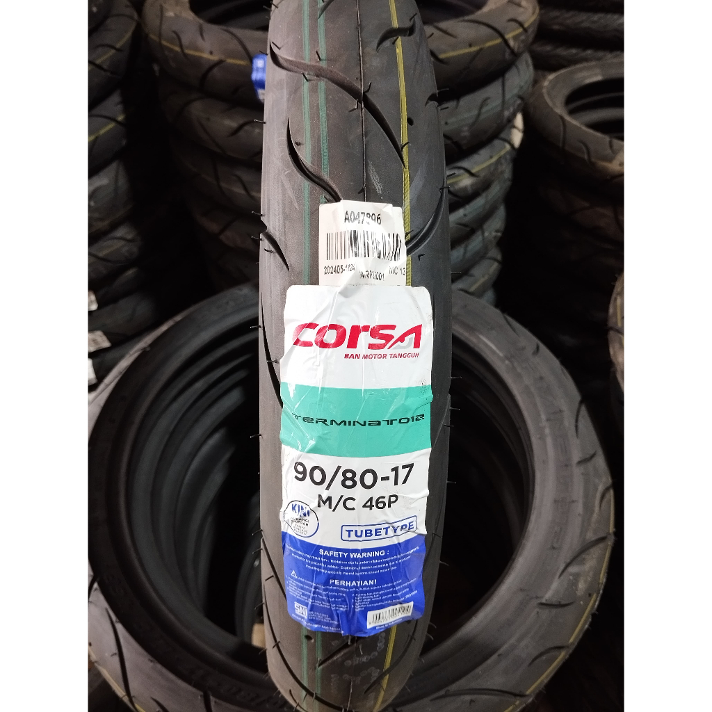 Ban Donat Corsa Terminator 90/80-17 | 80/80-17 | 80/90-17 |  Ban Tubetype (Non Tubeless) TERMURAH