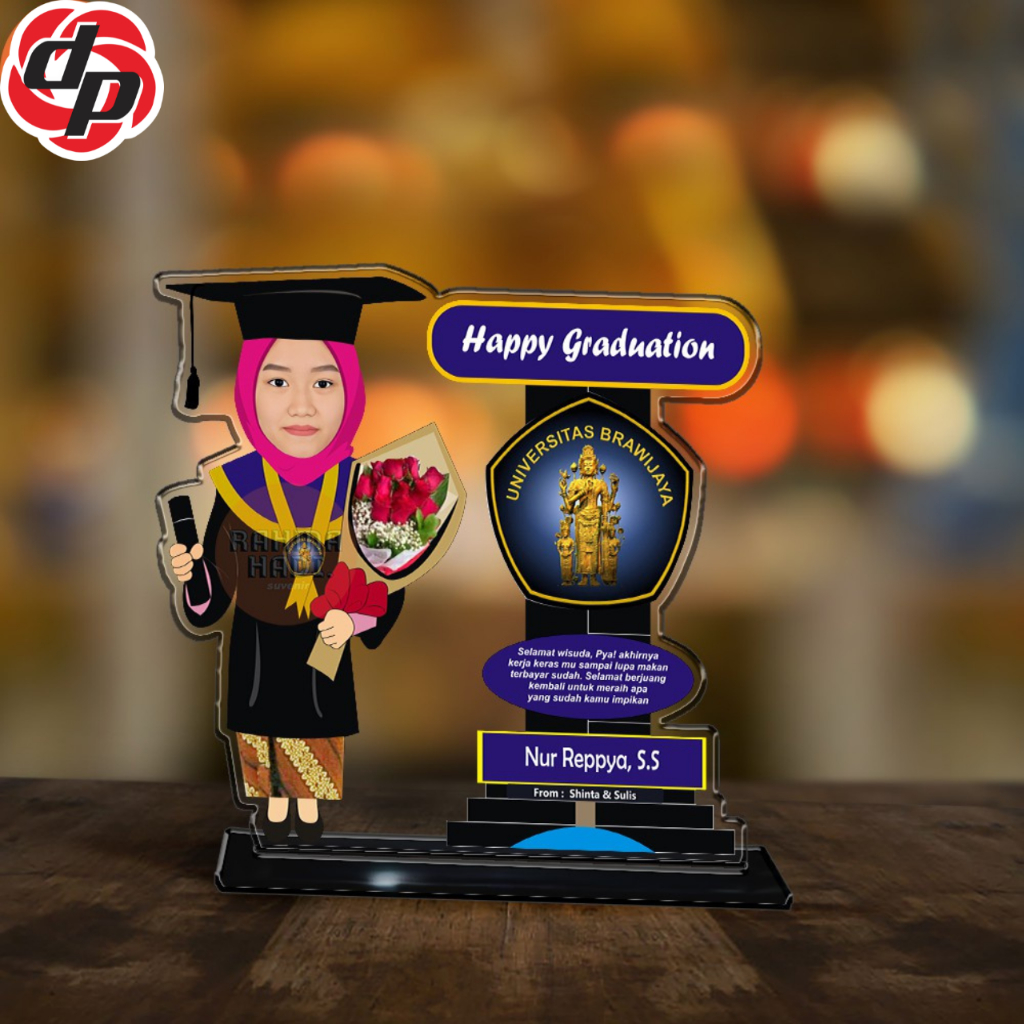 Kado Wisuda | Plakat Akrilik | Hadiah Unik | Hadiah Wisuda | Plakat Wisuda