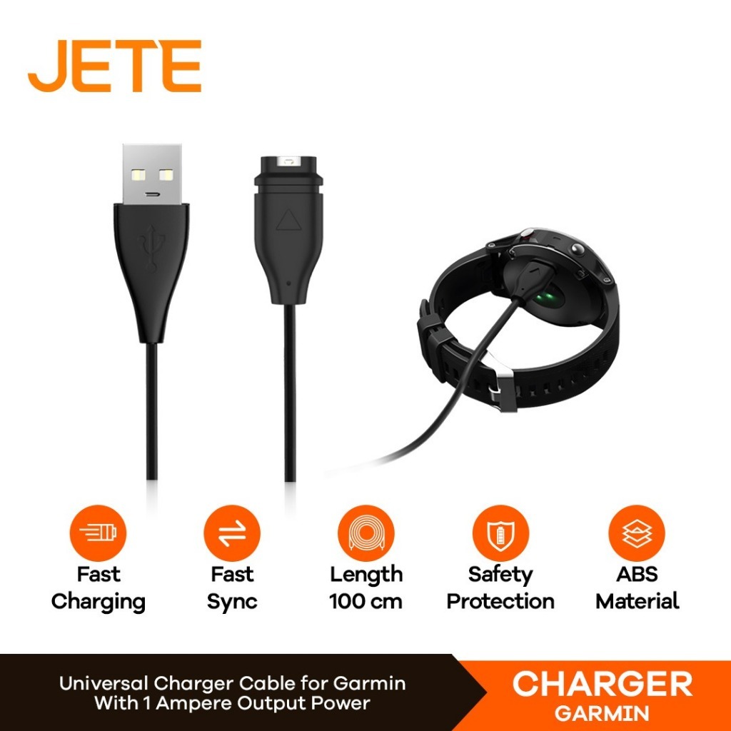 JETE Kabel Charger Garmin Fenix 5 Fenix 6 Forerunner Venu Epix  Smartwatch