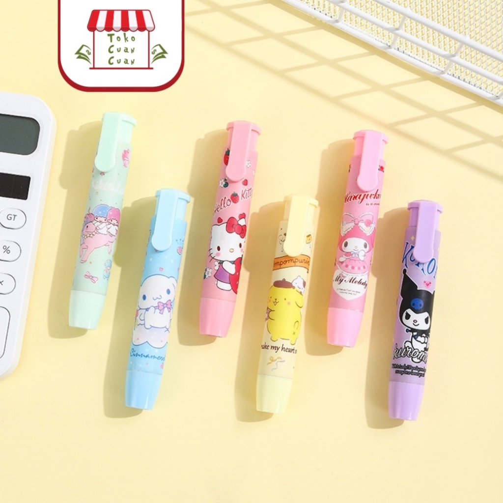 

TCC Penghapus Mekanik Motif Karakter Lucu Sanri Mechanical Eraser