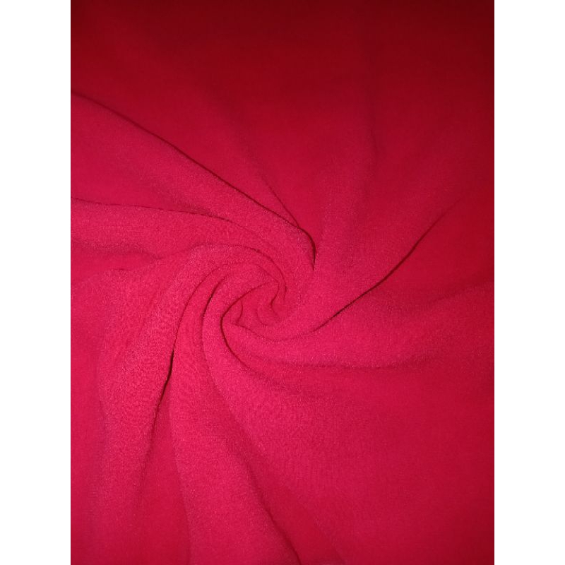 KAIN CERUTI TIPIS POLOS WARNA PINK FANTA (3 m = Rp76.000)