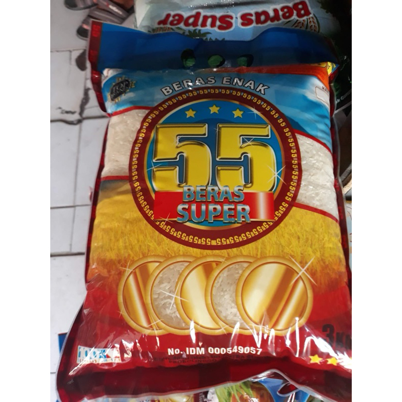 

Beras Kristal Super 55 Premium 3 kg