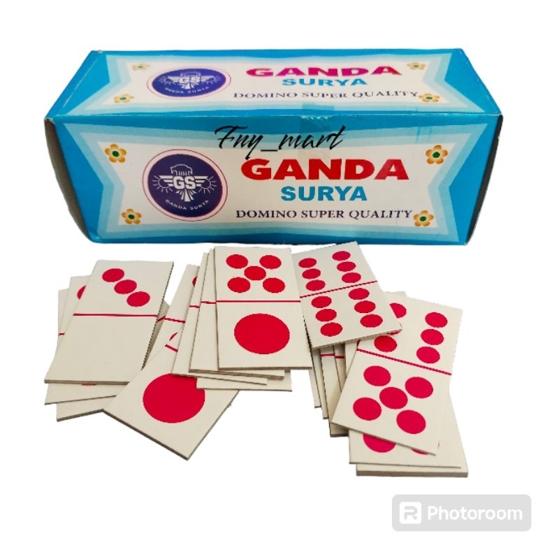 Domino Ganda 1 Set | Kartu Gaple Gapleh ECER