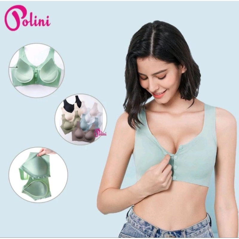 BH Seamless Kancing Depan Tanpa Kawat Super Nyaman | Maternity Bra | BH POLINI 8815 [ TERMURAH ] [ O