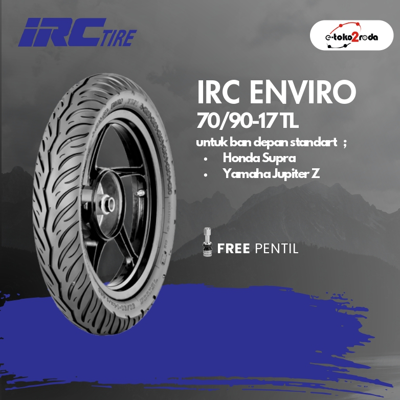 BAN IRC TUBELESS ENVIRO NR91 70/90 RING 17