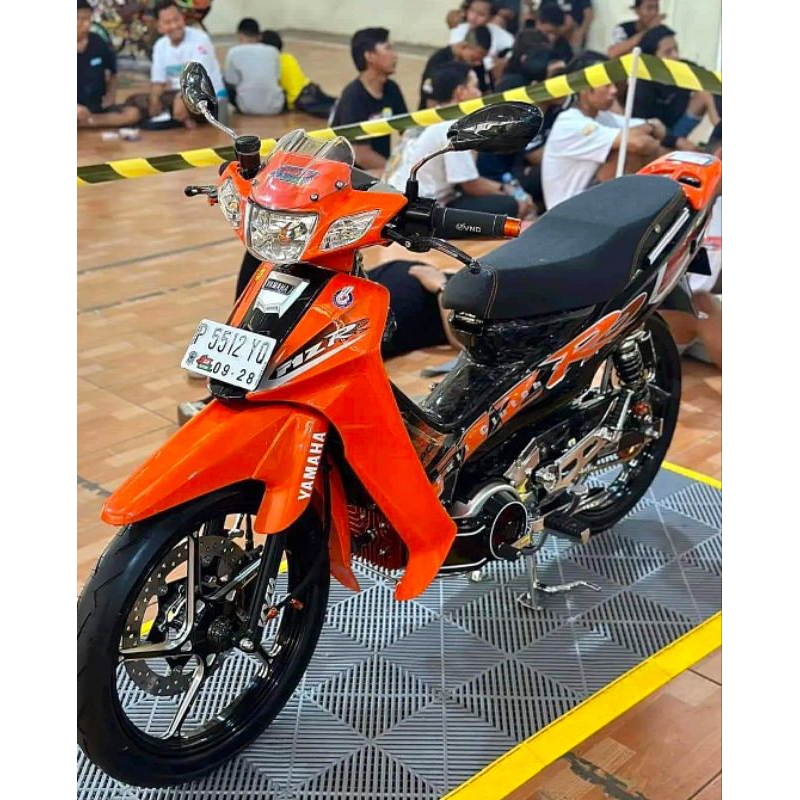 Striping Lis Sticker Standar ORI yamaha fiz r fizr 2001 2002 full clutch orange hitam
