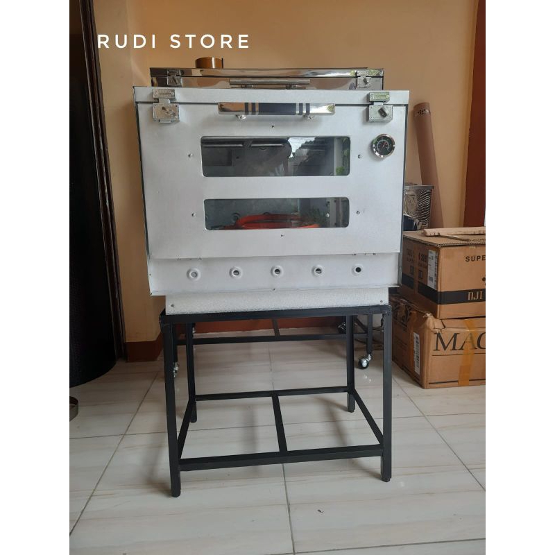 Oven Gas Manual Bahan Galvalum Plus Termometer uk 60x40x45 cm / OVen galvalum / oven gas manual
