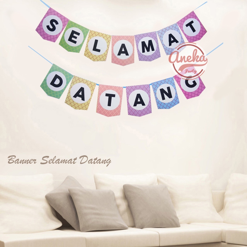 Banner SELAMAT DATANG / Bunting Flag SELAMAT DATANG/ banner flag / banner welcome