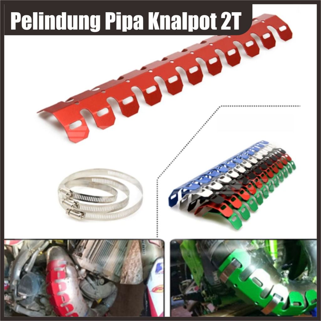 Pelindung Pipa Knalpot 2T - Pelindung Knalpot Motor Trail 2 Tak KTM Ninja YZ