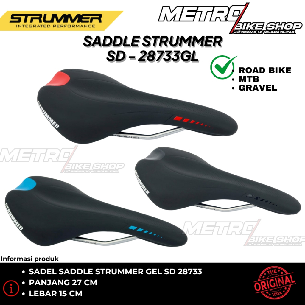 Sadel Strummer Saddle Strummer Gel SD 28733 Sadel MTB sadel RB Sadel sepeda balap