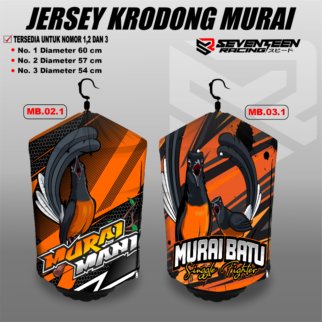Krodong Sangkar Murai Jersey Krodong Murai Batu Premium Full Printing Anti Nrawang